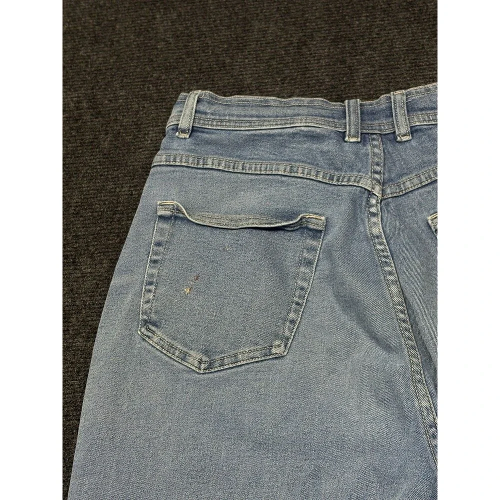 Bill Blass Sz 12 Tapered High Rise Mom Jeans Dark Wash Denim 30 Inseam VTG